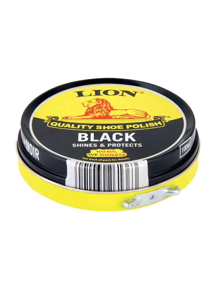 Lion Shoe Polish 100ml Black