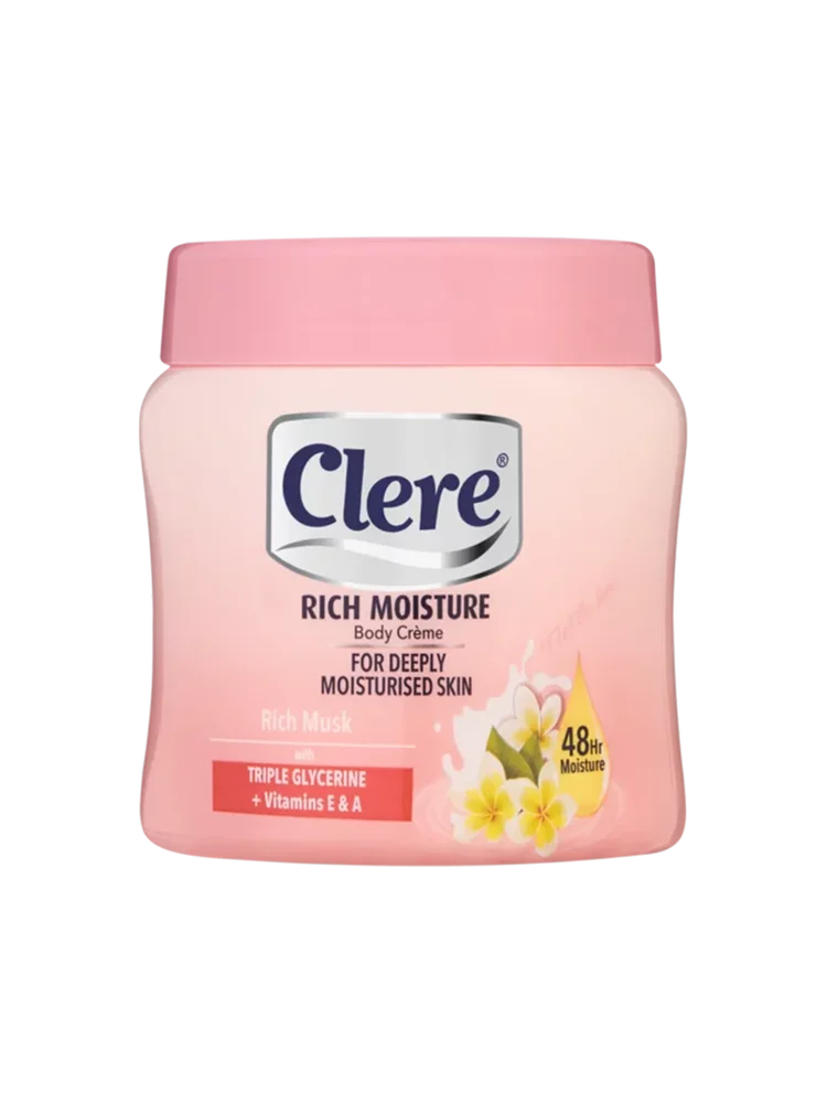 Clere Body Creme 500ml Rich Musk
