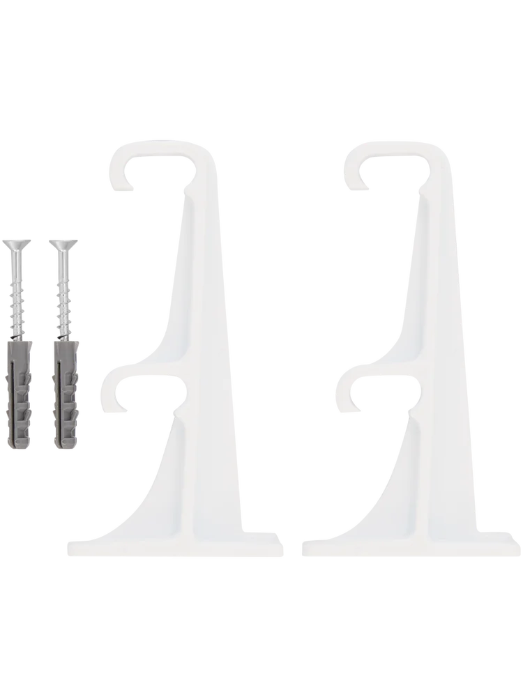 White Plastic Double Bracket