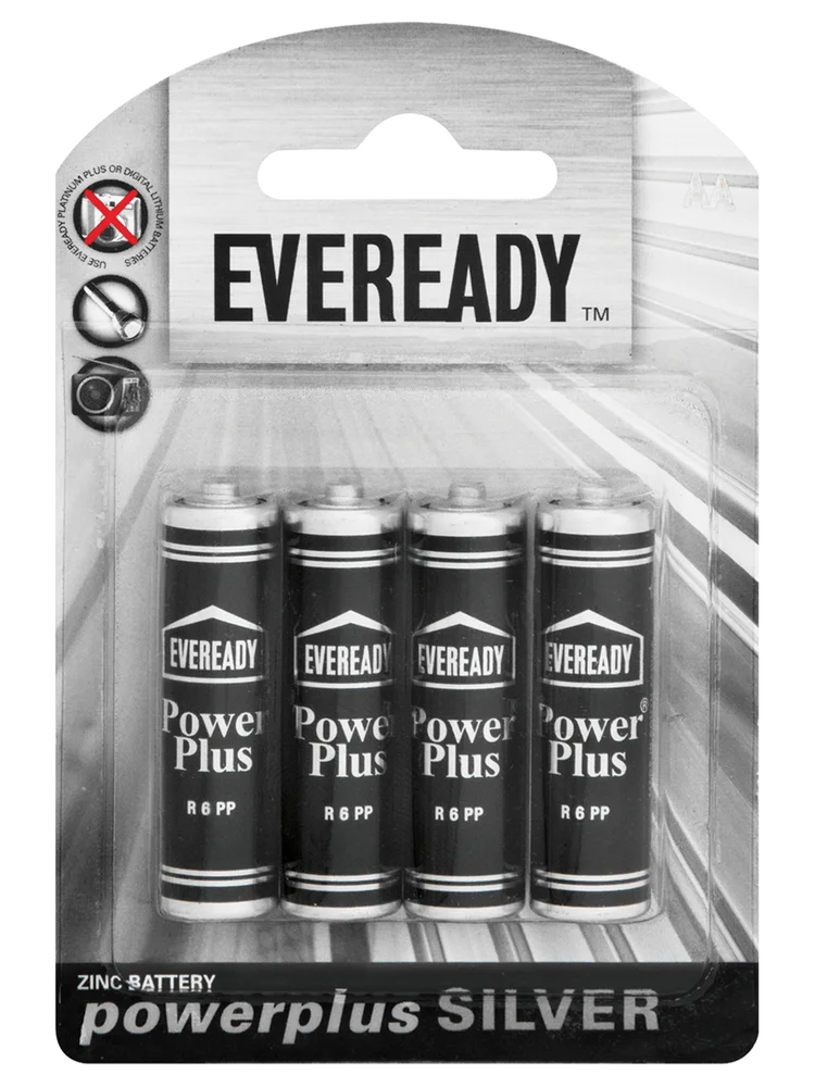 Eveready Power Plus 4 Pack AA