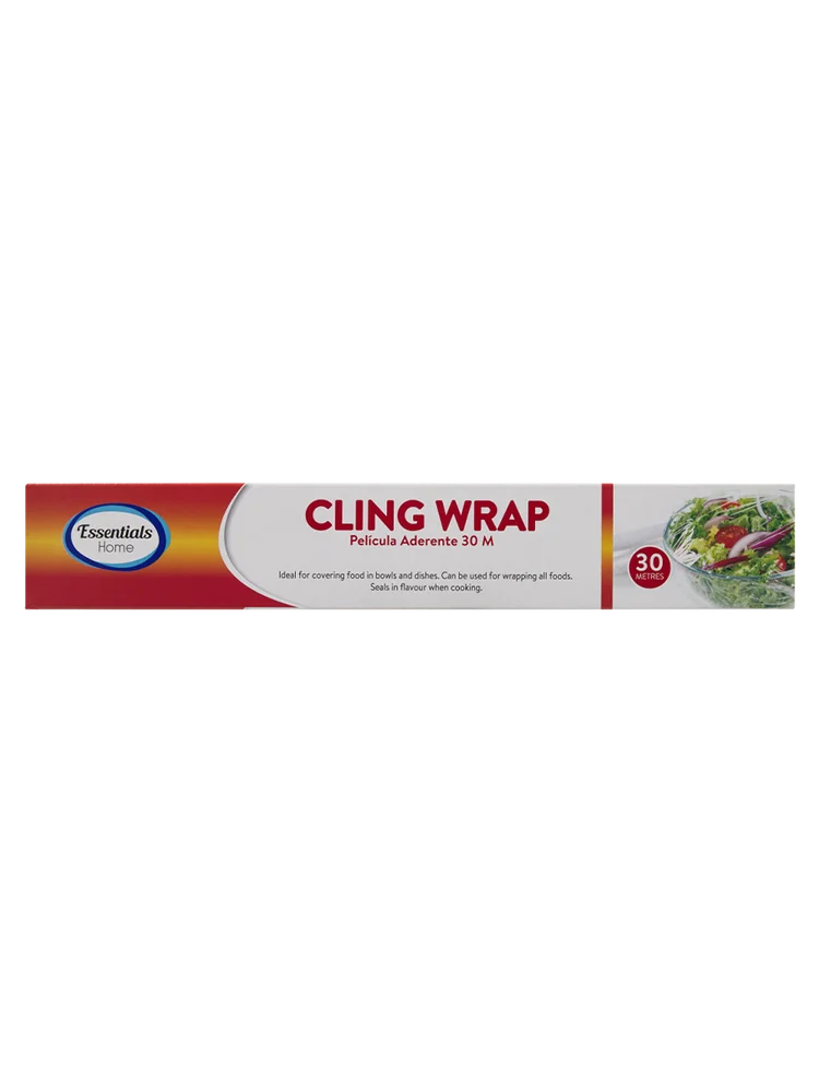Essentials Home Cling Wrap 30m Clear