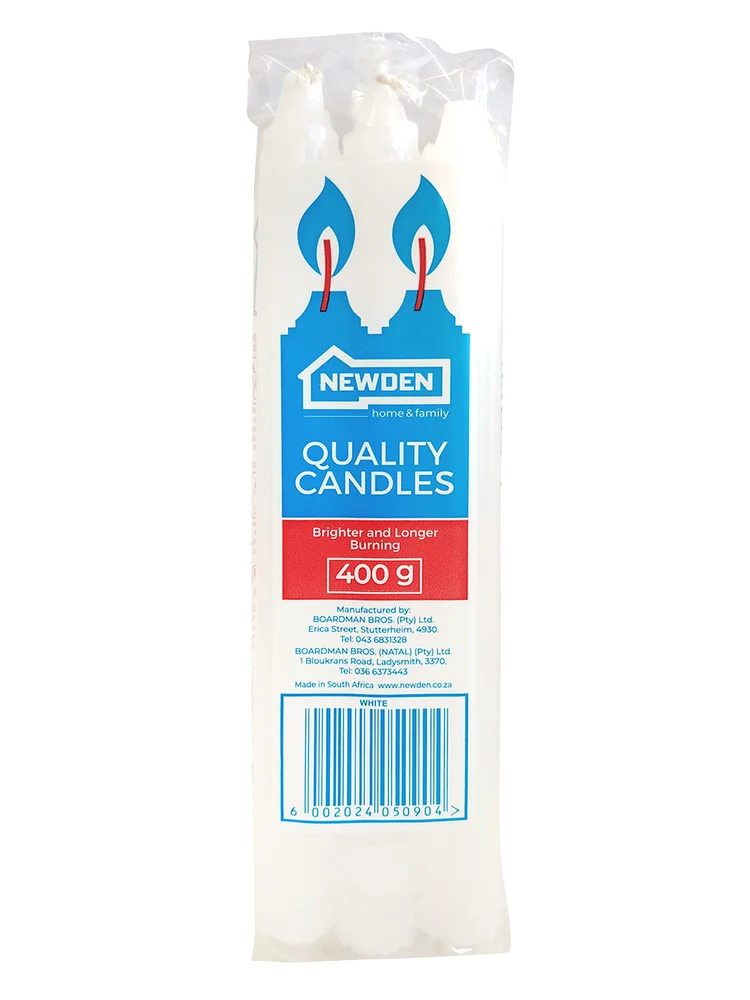 Newden Candles 400g White