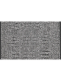 Small Grey And Black Jacquard Rug