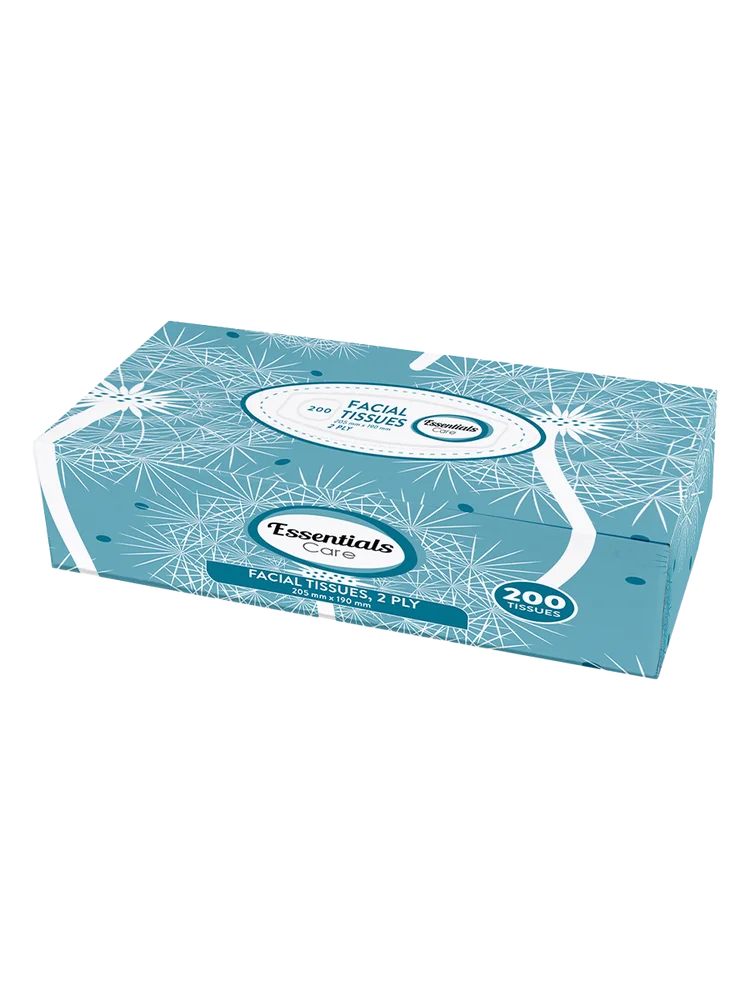 Essential Care Facial Tissue 200s White