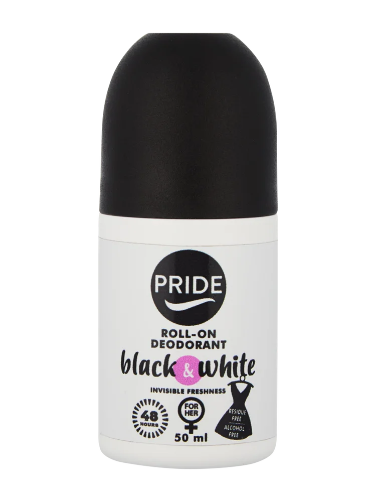 Pride Black And White Invisible Roll-on