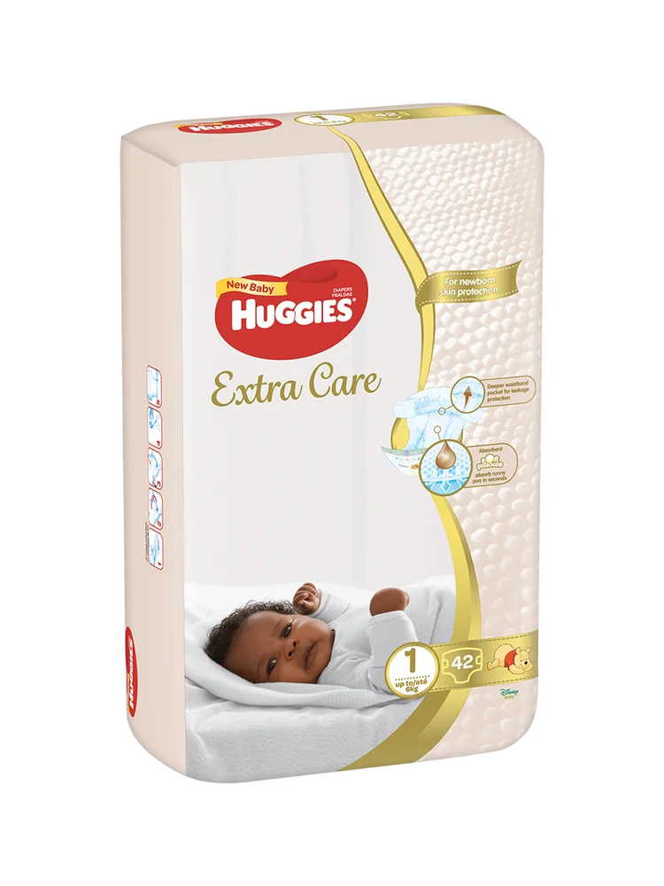 Huggies New Baby Extra Care 42s