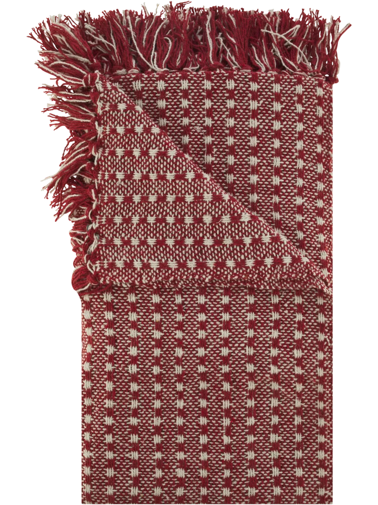 Red Cotton Throw