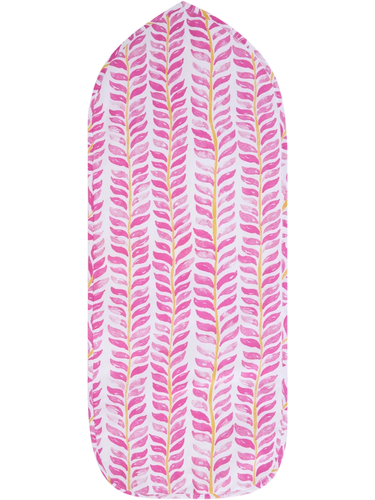 Pink Leaf Ironing Board Cover