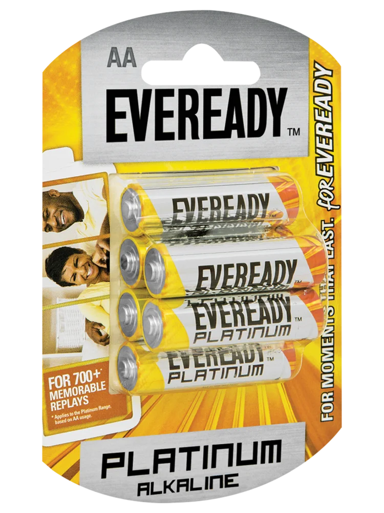 Eveready Alkaline 6 Pack AA 6 Pack