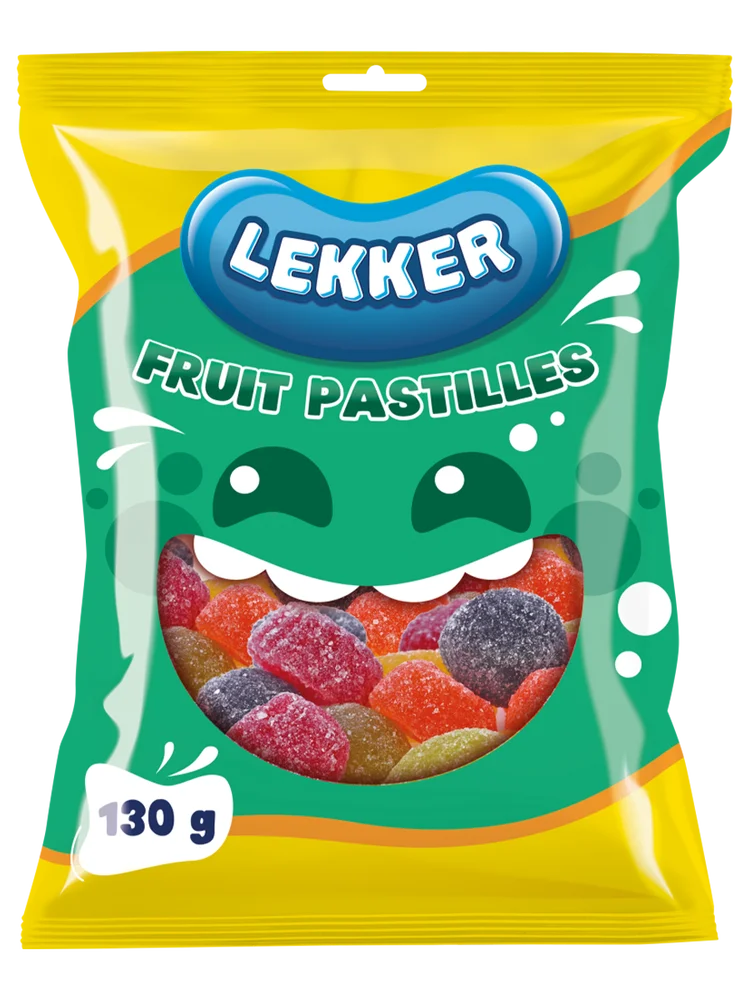 Lekker Fruit Pastilles 130g Sweets