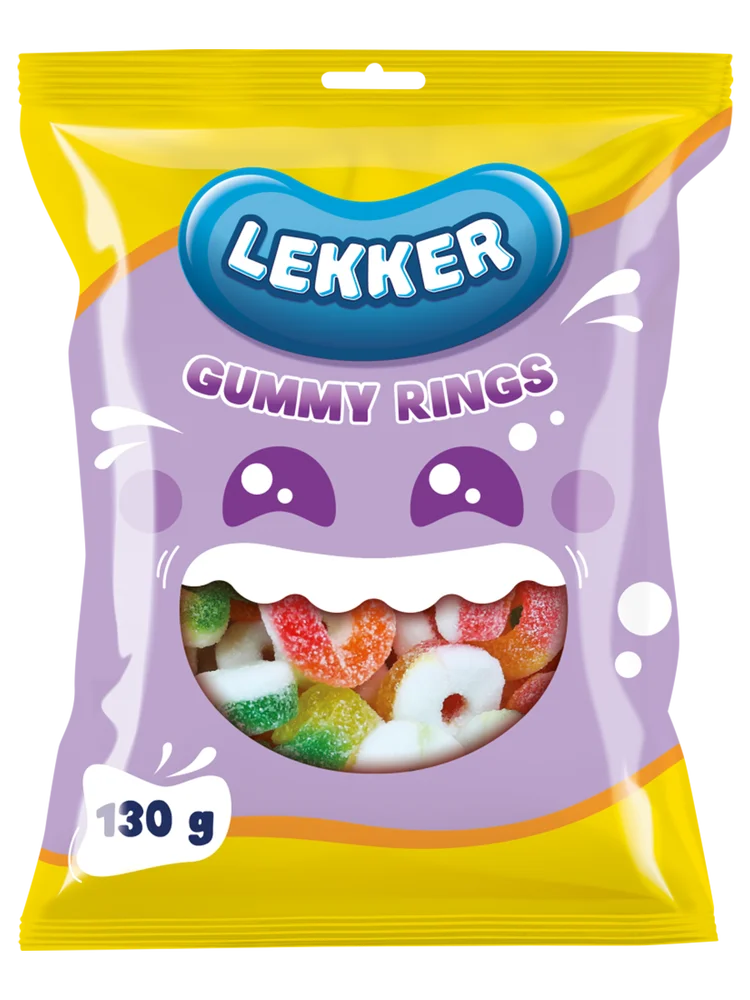 Lekker gummy Rings 130g