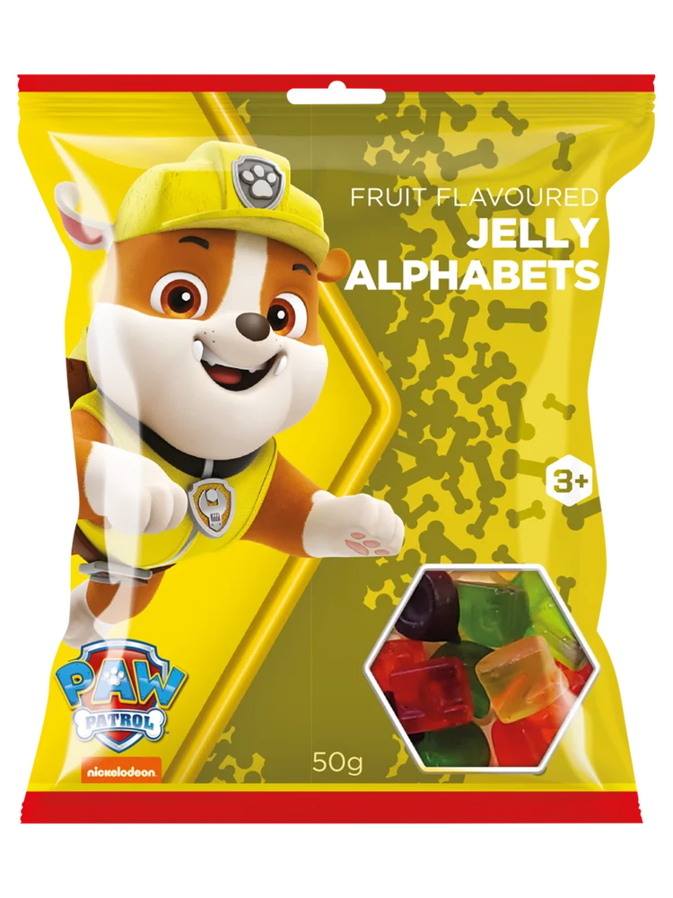 Lekker Paw Patrol Alphabet 50g Sweets