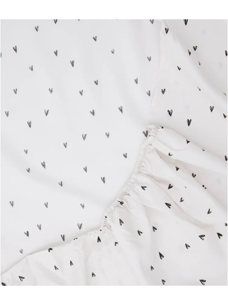 Printed Fitted Sheet Double