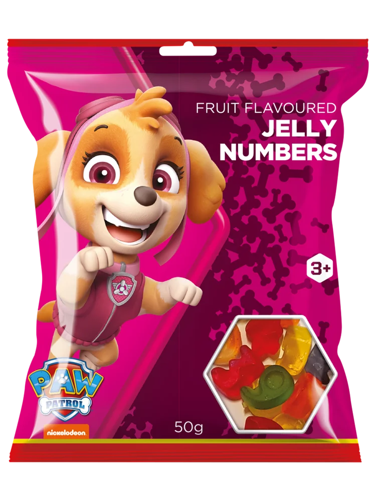Lekker Paw Patrol Numbers 50g Sweets