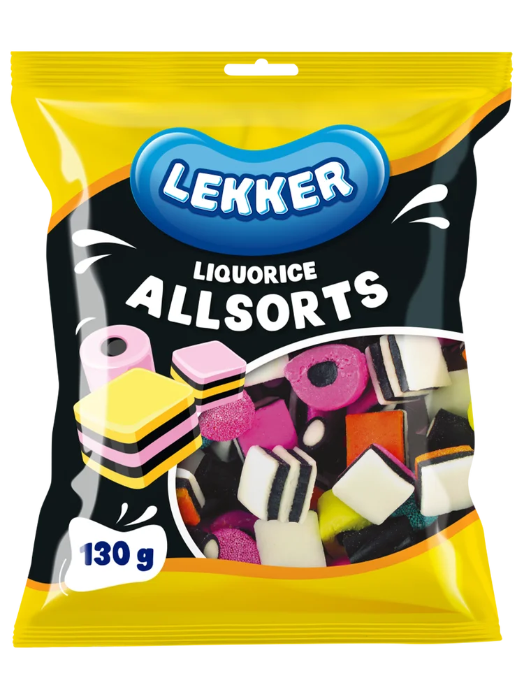 Lekker Liquorice Allsorts 130g Sweets