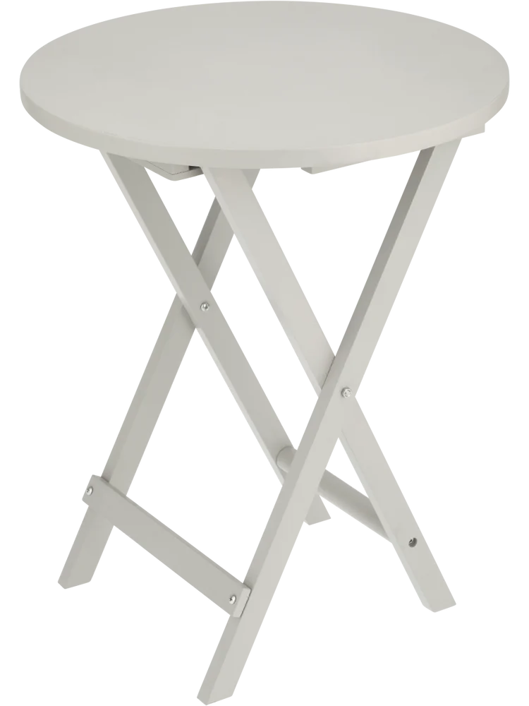 Grey Round Flip Table