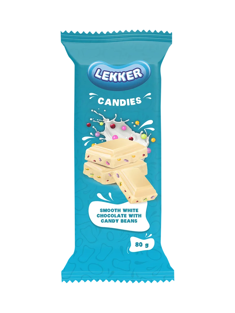 Lekker White Chocolate With Candies 80g