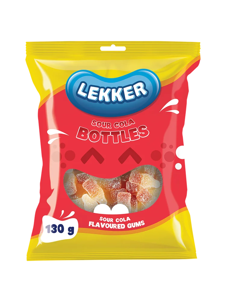 Lekker Sour Cola Bottles 130g Sweets