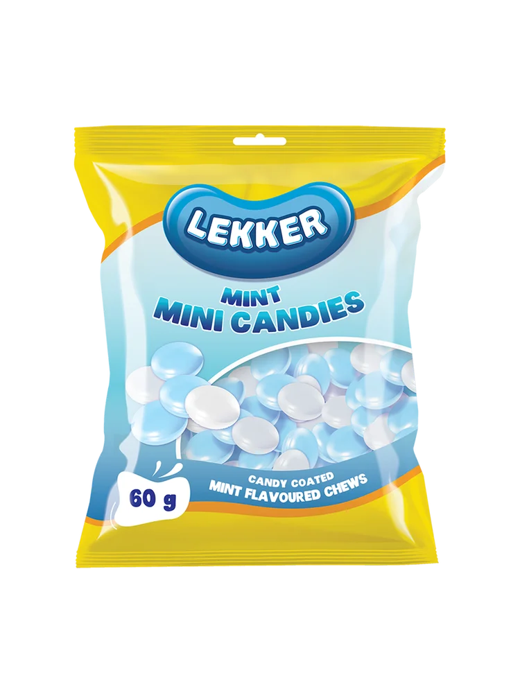 Lekker Mini Candies Mint 60g Sweets