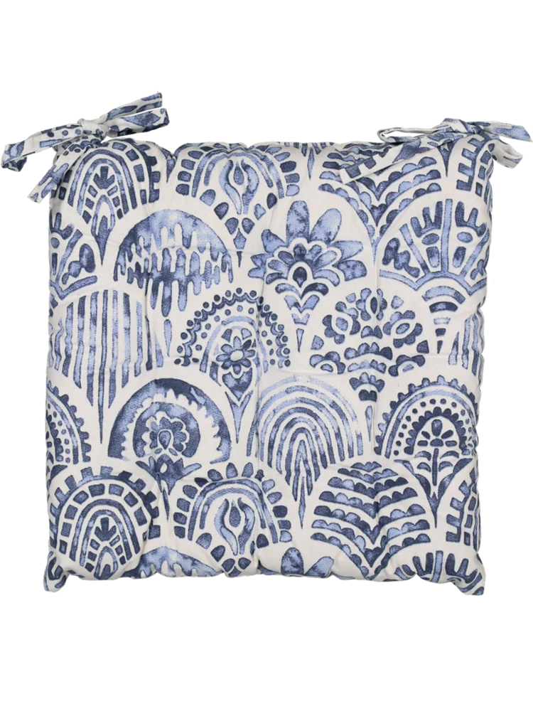 Blue Waves Outdoor Chair Pad