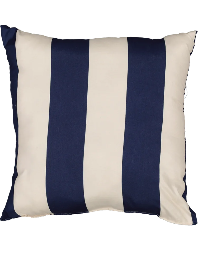 Navy Stripe Scatter Cushion 45X45